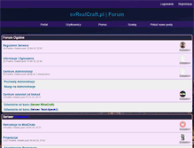 Tablet Screenshot of forum.svrealcraft.pl
